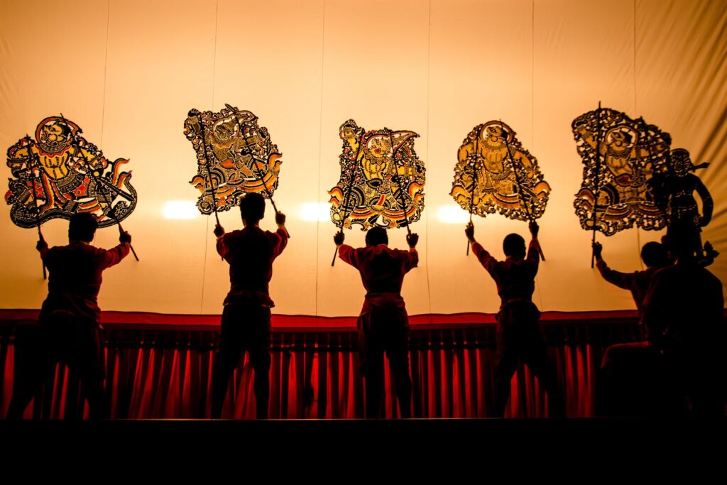 asian culture - shadow puppetry - banner