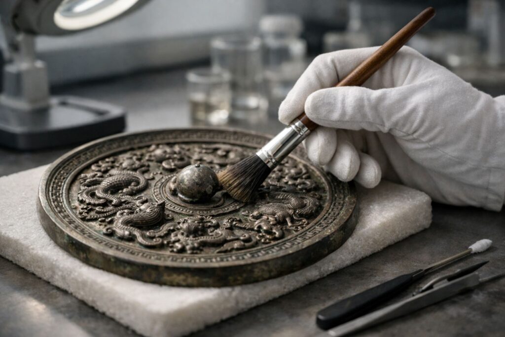 aaf_bronze_ding preservation